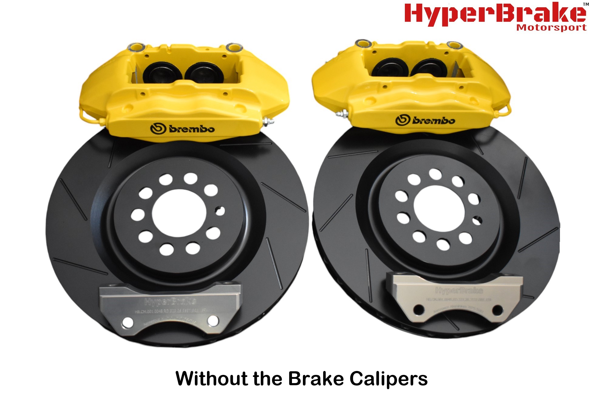 HyperBrake Motorsport Front 4pot Big Brake Kit for Audi TT QUATTRO MK1 (8N) for Brembo calipers from Alfa Romeo 159 TBi/Renault Megane RS and monoblock brake discs 323x28mm